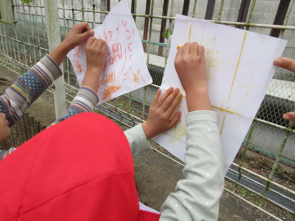 《わかば》擦り出しアート♪