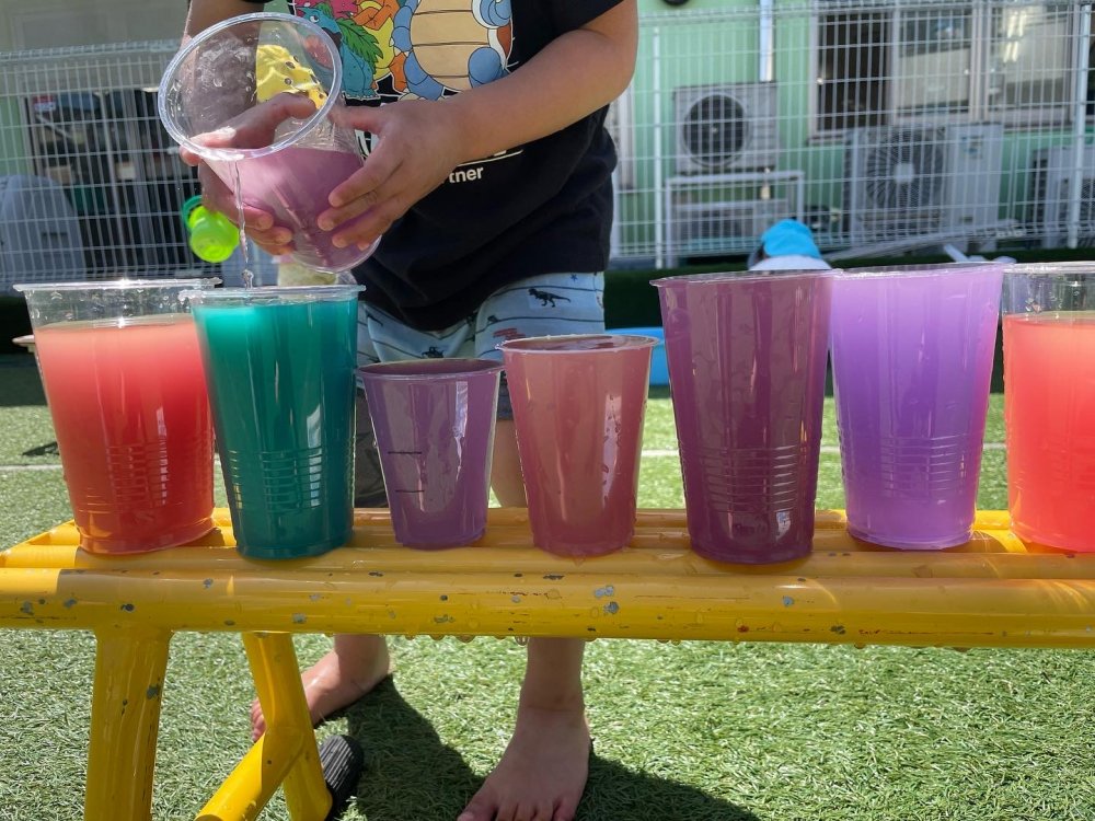 《わかば》色水遊び♬