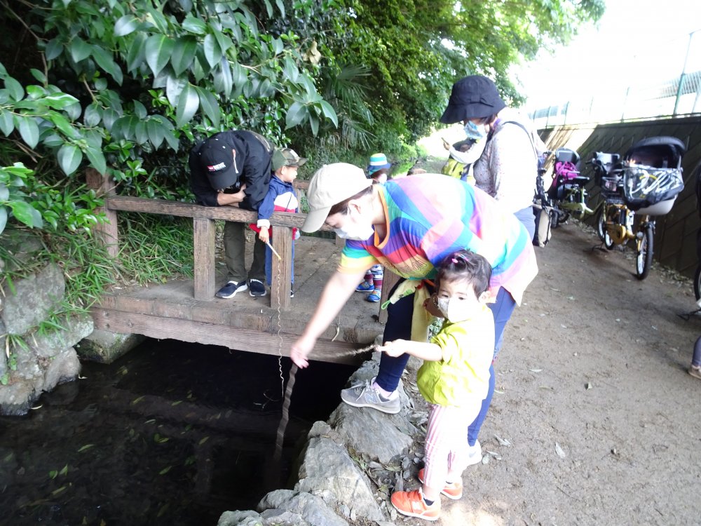 【けやきっ子】ザリガニつり