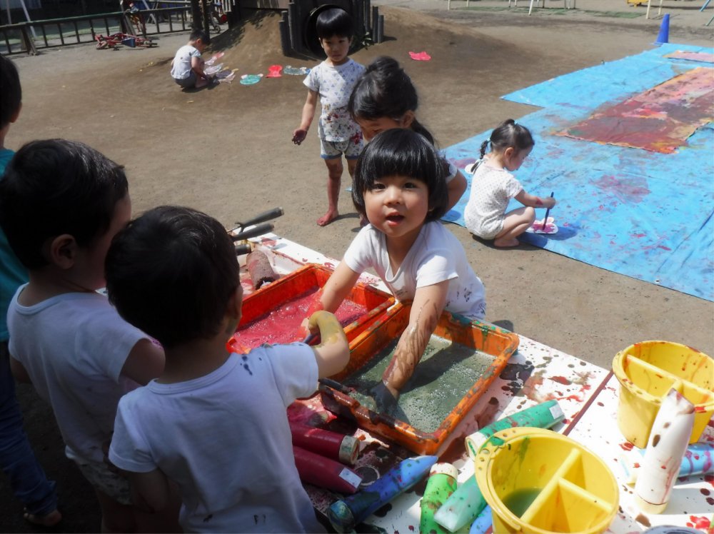 けやきボディーペインティングを行いました！