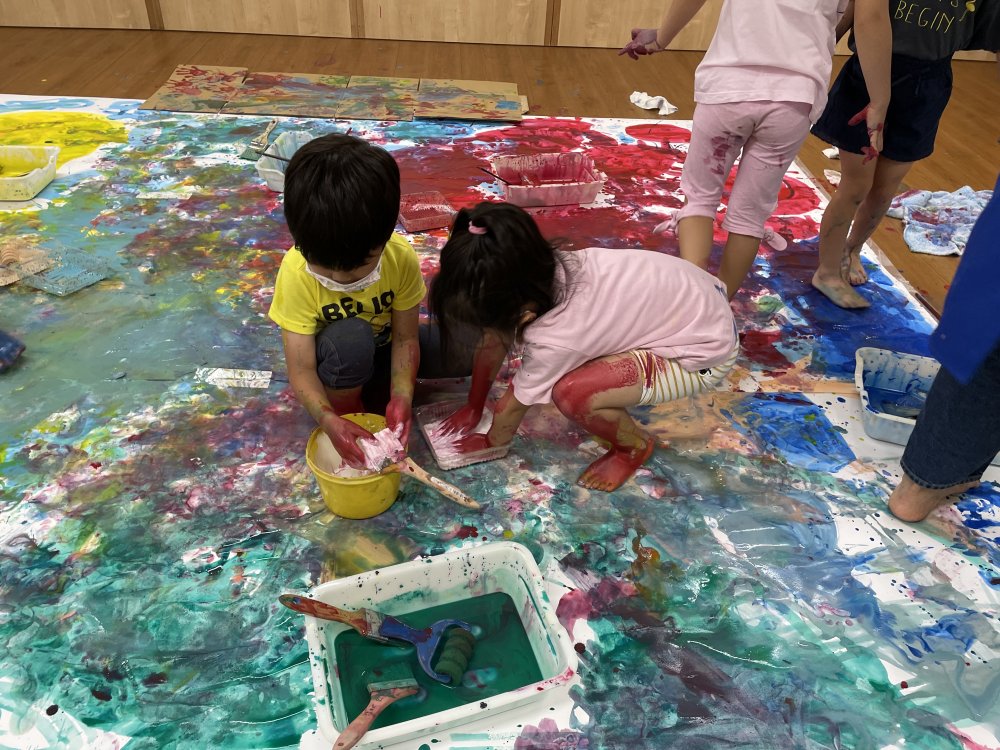 【きらり】アート　森村先生と遊ぼう！えのぐ遊び♫