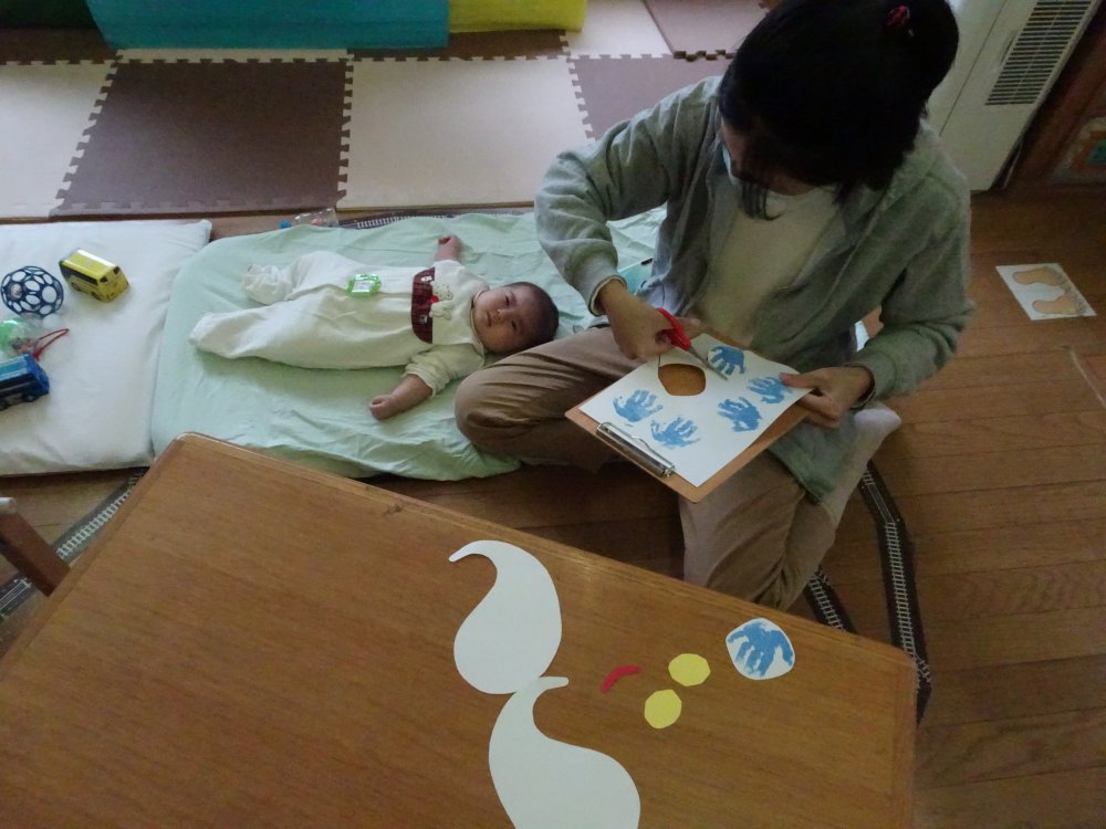 【けやきっ子】冷たい雨が降る中・・・