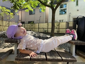 【みらい】Basking in the sun