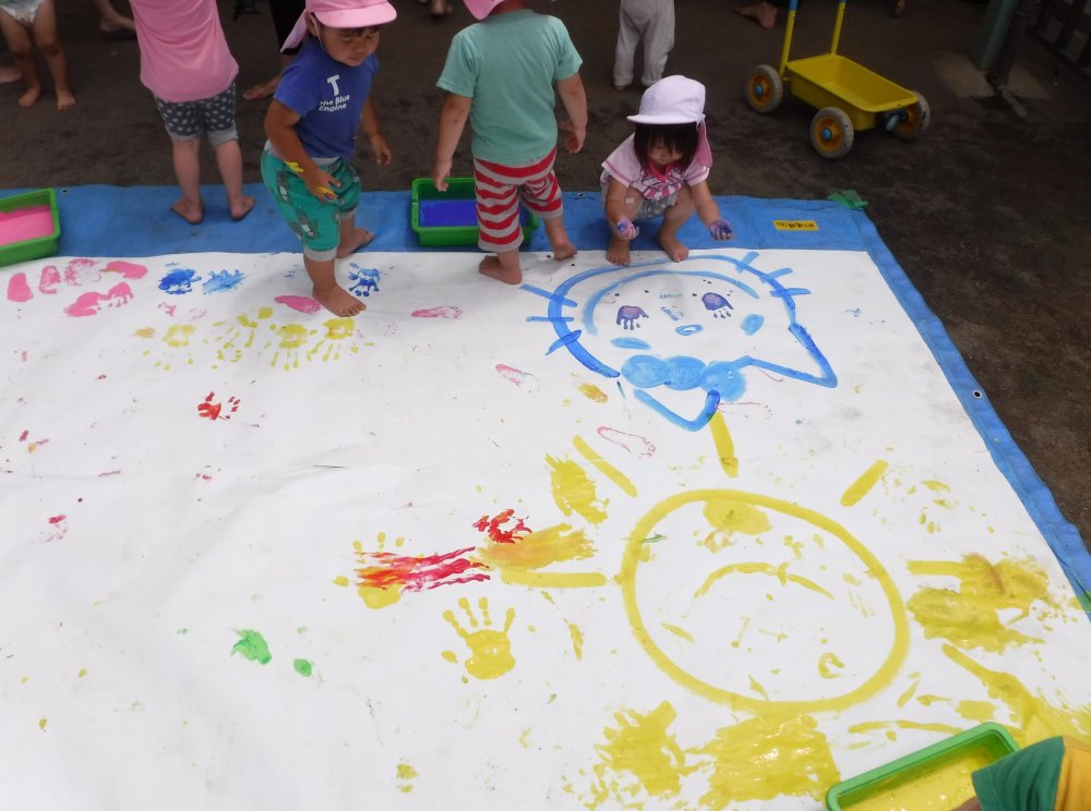 【けやきっ子】ボディペインティングをしました！