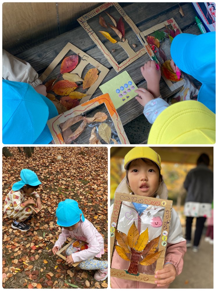 落ち葉アート🍂STEAM教育！