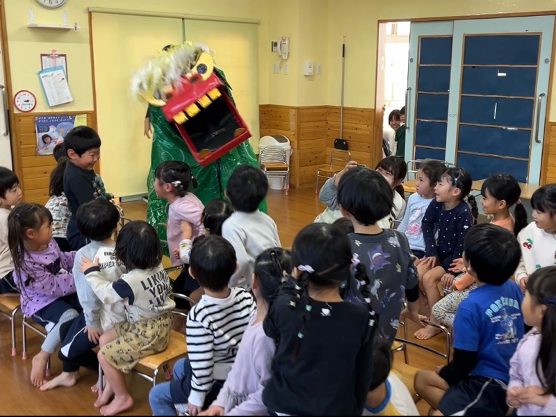 【きらり】獅子舞いがやってきた！！