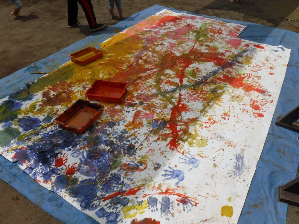 【けやきっ子】ボディペイントやりました♪