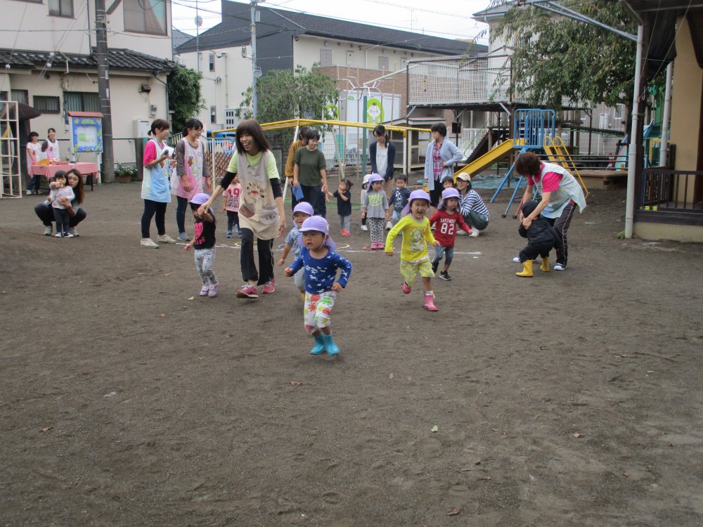 【ぴよぴよ】けやきっこひろばミニ運動会に参加しました