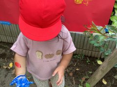 【きらり】乳児ボディペインティング