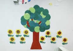 【みらい】ひまわりの製作したよ🌻