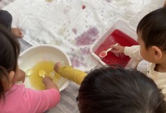 【きらり】アート　色水遊び♬